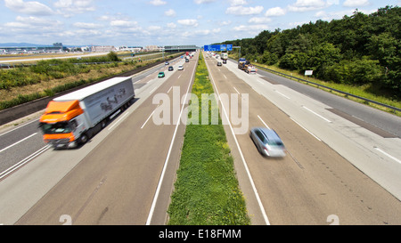 Autobahn tedesca Foto Stock