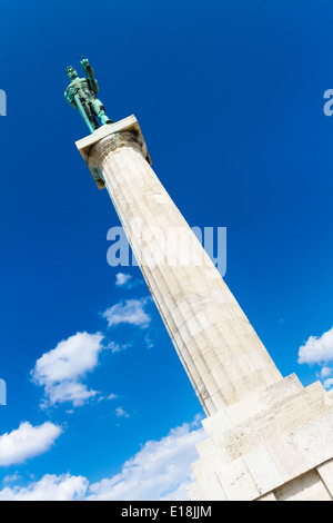 Statua di Victor, Belgrado, Serbia. Foto Stock