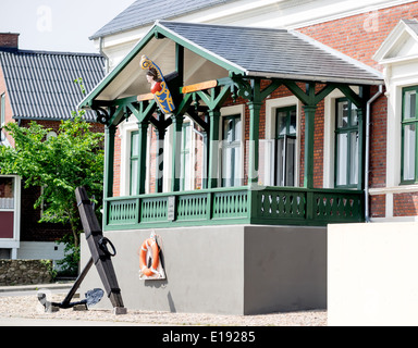 Casa Tradizionale Nordby sull'isola danese Fanoe Foto Stock