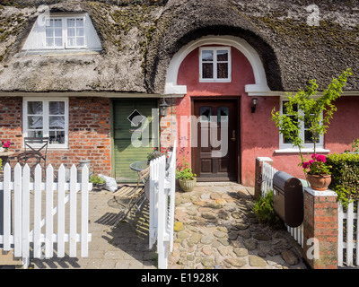 Casa Tradizionale Nordby sull'isola danese Fanoe Foto Stock