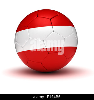 Calcio austriaco (isolato con percorso di clipping) Foto Stock