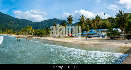 Una bella giornata a Maracas beach North Coast Trinidad Foto Stock