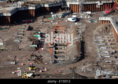 Costruzione del Westfield Shopping Mall, Bradford, 2014. Foto Stock