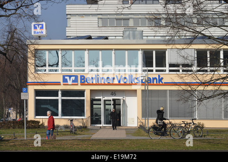 La Berliner Volksbank, Schlossstrasse, Steglitz Berlino, Deutschland Foto Stock