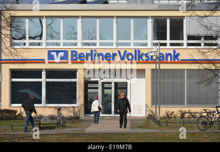 La Berliner Volksbank, Schlossstrasse, Steglitz Berlino, Deutschland Foto Stock