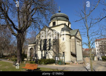 Kapelle, Alter San-Matthaeus-Kirchhof, Schoeneberg, Berlino, Deutschland / Schöneberg, Matthäus Foto Stock