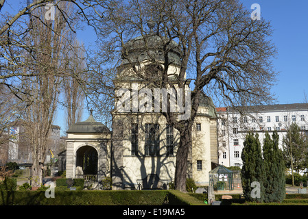 Kapelle, Alter San-Matthaeus-Kirchhof, Schoeneberg, Berlino, Deutschland / Schöneberg, Matthäus Foto Stock