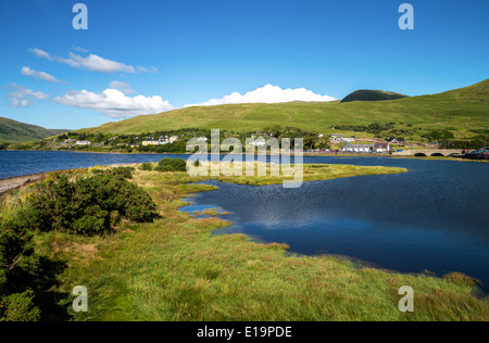 Irlanda, Calway county, Connemara area, il lago Leenane Foto Stock