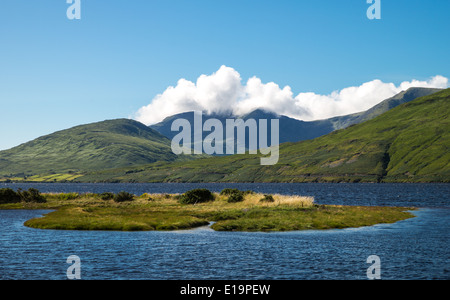 Irlanda, Calway county, Connemara area, il lago Leenane Foto Stock