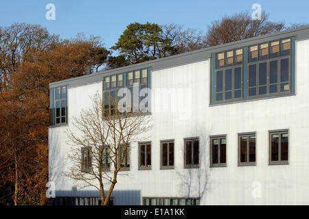 Lancaster Istituto per le Arti Contemporanee, Lancaster, Regno Unito. Architetto: Sheppard Robson, 2011. Prospettiva di facciata w Foto Stock