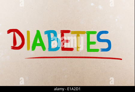 Concetto di diabete Foto Stock