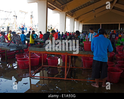 Thailande Port de Peche de Phuket, pesca Porto di Phuket, barche Foto Stock