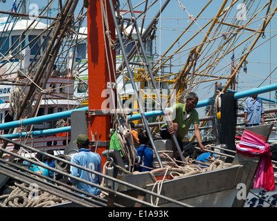 Thailande Port de Peche de Phuket, pesca Porto di Phuket, barche Foto Stock