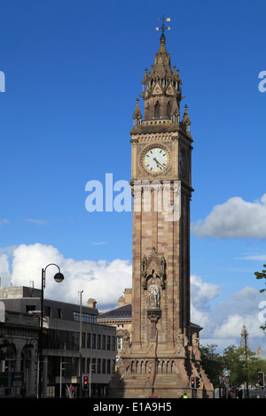 Regno Unito e Irlanda del Nord, Belfast, Albert Memorial Clock Tower, Foto Stock