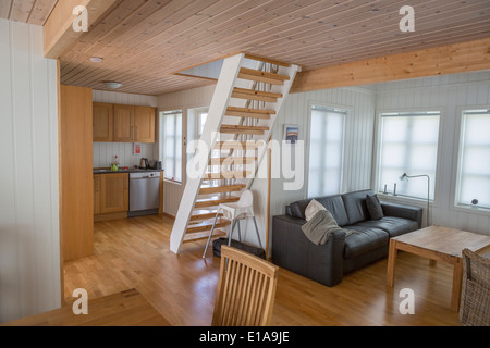 Kjarvalstrod Guest house, Hellnar, Snaefellsnes Peninsula, Islanda Foto Stock