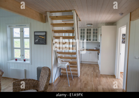 Kjarvalstrod Guest house, Hellnar, Snaefellsnes Peninsula, Islanda Foto Stock