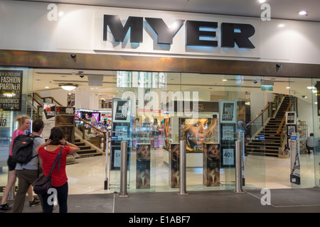 Sydney Australia,New South Wales,CBD Central Business,District,George Street,Myer,grandi magazzini,shopping shopper negozi negozi mercati di mercato Foto Stock