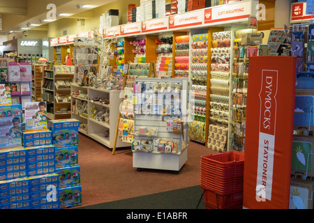 Sydney Australia,George Street,The Dymocks building,Dymocks Stationery,libreria,libri,vendita,confezione regalo,shopping shopper shopping negozio negozi di mercato Foto Stock