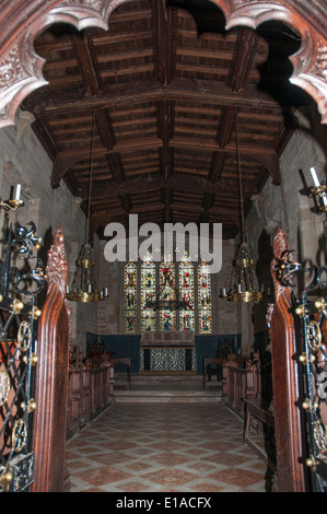 Cappella del Lord Leycester Hospital di Warwick, Inghilterra Foto Stock