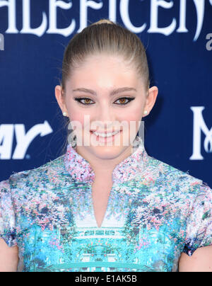 Los Angeles, California, USA. 28 Maggio, 2014. Willow Shields frequentando il Los Angeles Premiere di ''Maleficent'" tenutasi presso l'El Capitan theater in Hollywood, la California il 28 maggio 2014. 2014 Credit: D. lunga/Globe foto/ZUMAPRESS.com/Alamy Live News Foto Stock