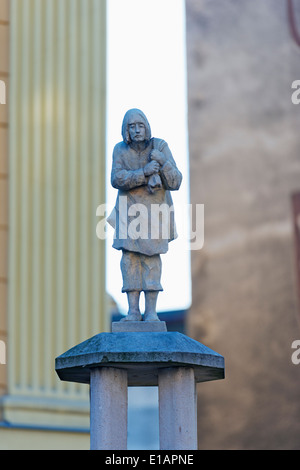 L'Europa, la Polonia, la Slesia, Klodzko, città vecchia statua Foto Stock