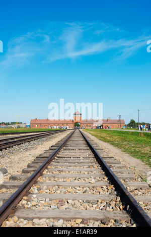 L'Europa, la Polonia, la Slesia, Oswiecim, Auschwitz-Birkenau nazista tedesco campo di concentramento e sterminio Camp, Unesco Foto Stock