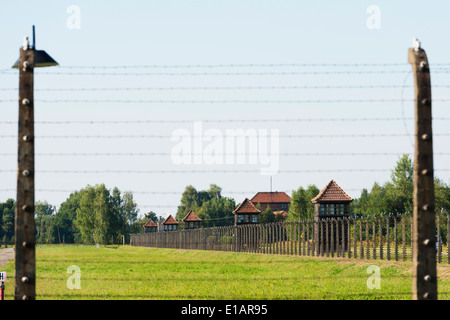 L'Europa, la Polonia, la Slesia, Oswiecim, Auschwitz-Birkenau nazista tedesco campo di concentramento e sterminio Camp, Unesco Foto Stock
