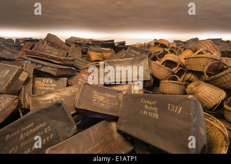 L'Europa, la Polonia, la Slesia, Oswiecim, Auschwitz-Birkenau nazista tedesco campo di concentramento e sterminio Camp, museo, Unesco Foto Stock