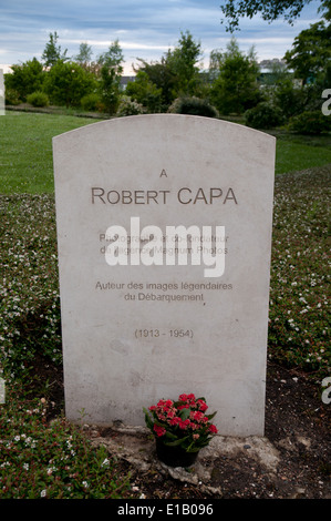 Memoriale al fotografo di guerra Robert Capa di Bayeux, Normandia Foto Stock