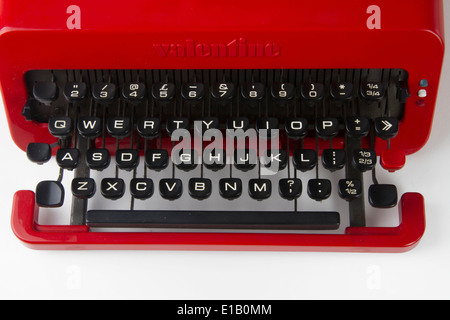 1969 Olivetti Valentine macchina da scrivere portatile progettato da Ettoire Sottsass Foto Stock