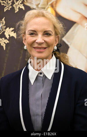 HRH Principessa Michael di Kent parlando del suo romanzo "La regina dei quattro regni' a Hay Festival 2014. ©Jeff Morgan Foto Stock