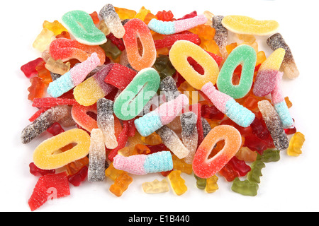 Bambini caramelle gommose o innamorate in multi colori e una varietà di  forme Foto stock - Alamy