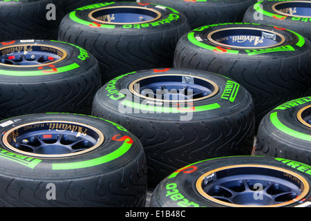 F1 pneumatici sit pronto per l'uso presso l'Australian Grand Prix Foto Stock