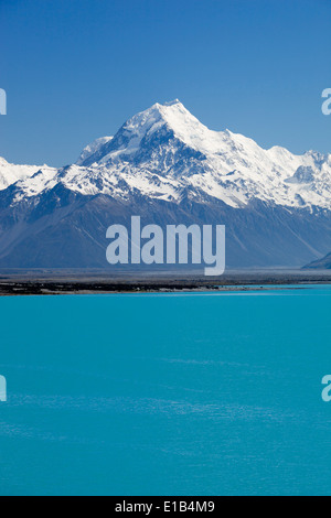 Il Monte Cook e il Lago Pukaki fino Foto Stock