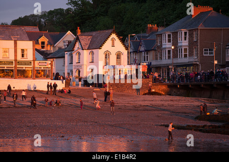 Pubblico conte di Rone Festival Combe Martin North Devon Regno Unito Foto Stock