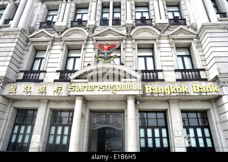 Bangkok Bank il Bund Shanghai in Cina Foto Stock