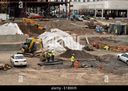 Strong Memorial Medical Center sito in costruzione, Rochester NY USA. Foto Stock