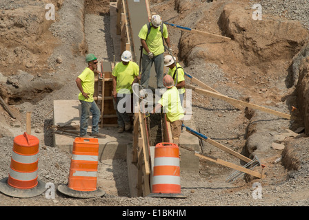 Strong Memorial Medical Center sito in costruzione, Rochester NY USA. Foto Stock