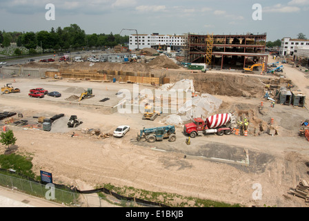 Strong Memorial Medical Center sito in costruzione, Rochester NY USA. Foto Stock