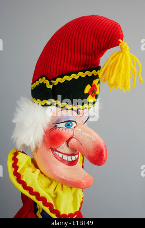 Signor Punch puppet close up Foto Stock