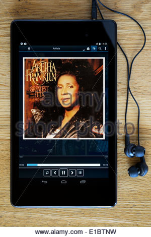 Aretha Franklin greatest hits album MP3 le copertine degli album su PC tablet, Inghilterra