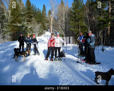 Il lago di Como Cross-Country piste da sci Foto Stock