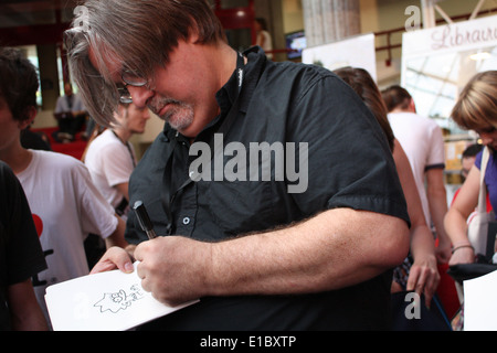 Matt Groening, durante il Festival del film di animazione, 'Festival du Film d'animazione', Annecy, Haute-Savoie, Rhone-Alpes, Francia. Foto Stock