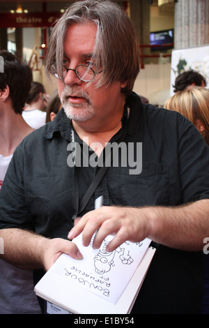 Matt Groening, durante il Festival del film di animazione, 'Festival du Film d'animazione', Annecy, Haute-Savoie, Rhone-Alpes, Francia. Foto Stock