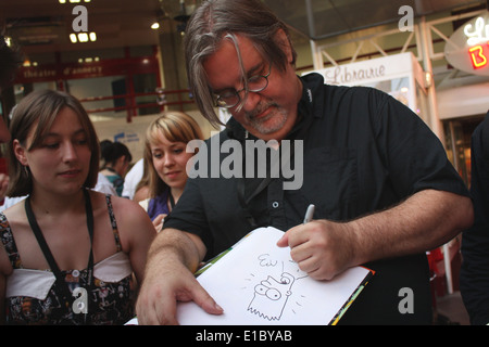 Matt Groening, durante il Festival del film di animazione, 'Festival du Film d'animazione', Annecy, Haute-Savoie, Rhone-Alpes, Francia. Foto Stock