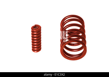 Molle colorate su sfondo bianco Foto Stock