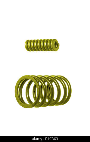 Molle colorate su sfondo bianco Foto Stock