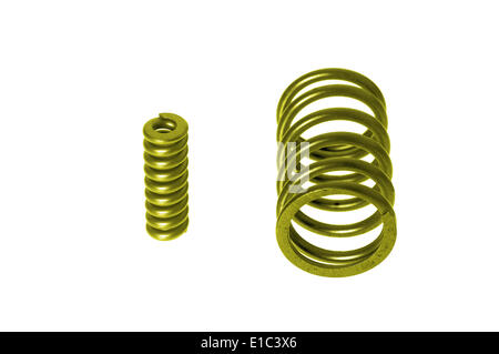 Molle colorate su sfondo bianco Foto Stock