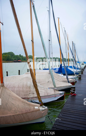 Boot,Boote,Ammersee,vedere,wasser,Regen,schlechtes wetter, nave,barca, mare,l'acqua,pioggia,bad,meteo, Foto Stock