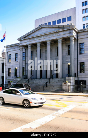 Il Customs House nel centro di Savannah in Georgia Foto Stock